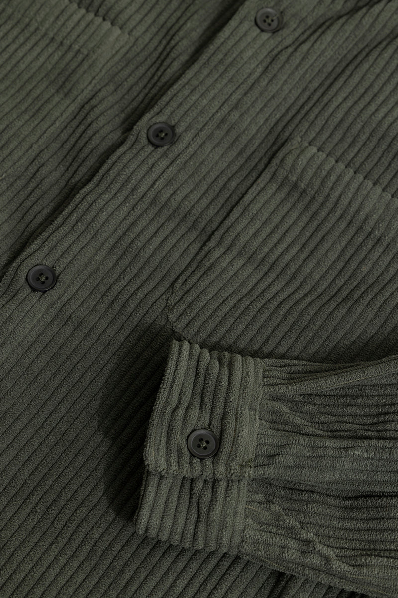 SNITCH Cozy Cord Olive Shirt - view 8