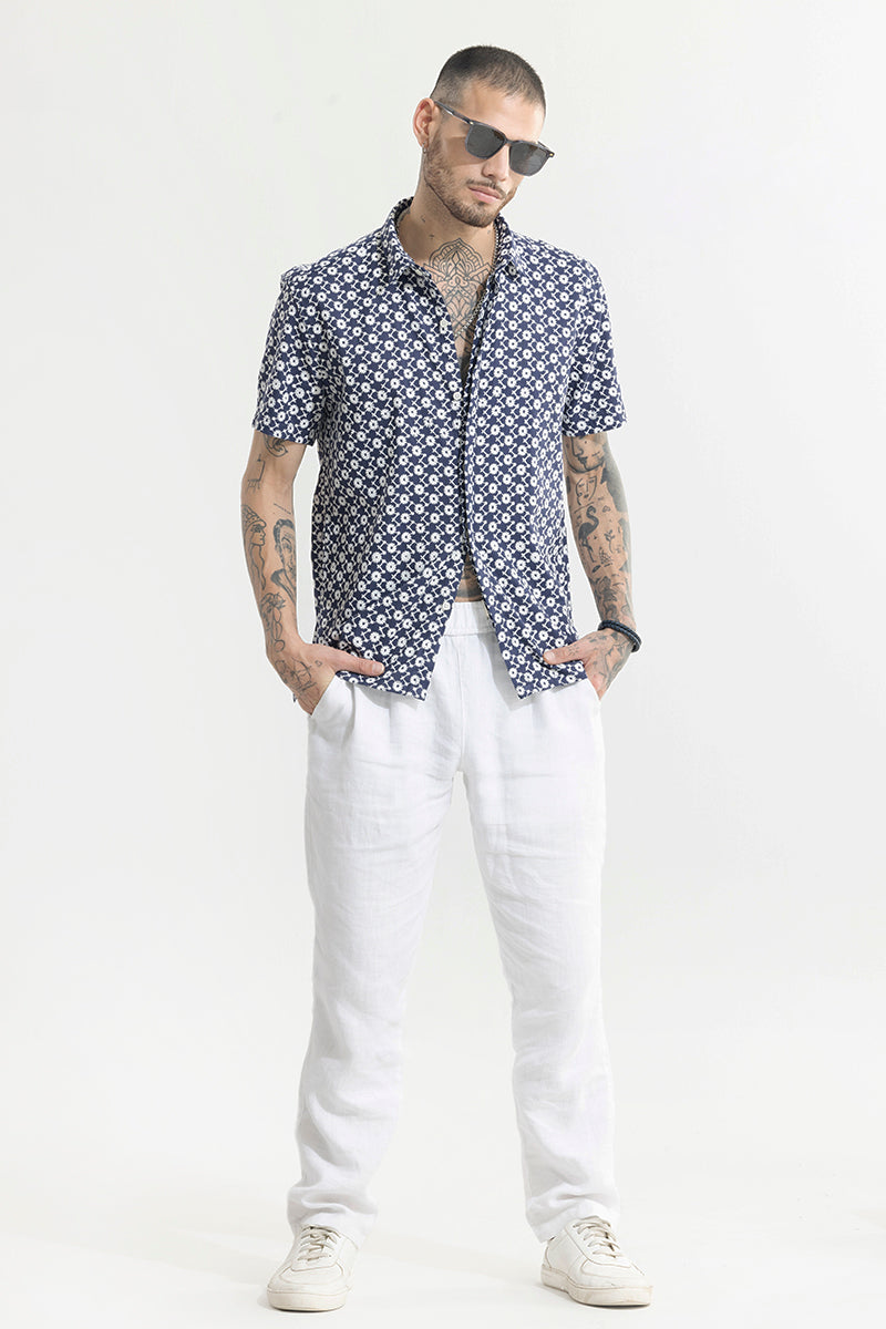 SNITCH ArtisanAura Blue Embroidered Shirt - view 3