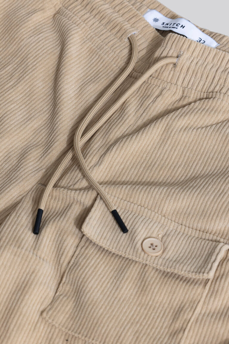 BlackTree Cullin Beige Corduroy Cargo Pant - view 2
