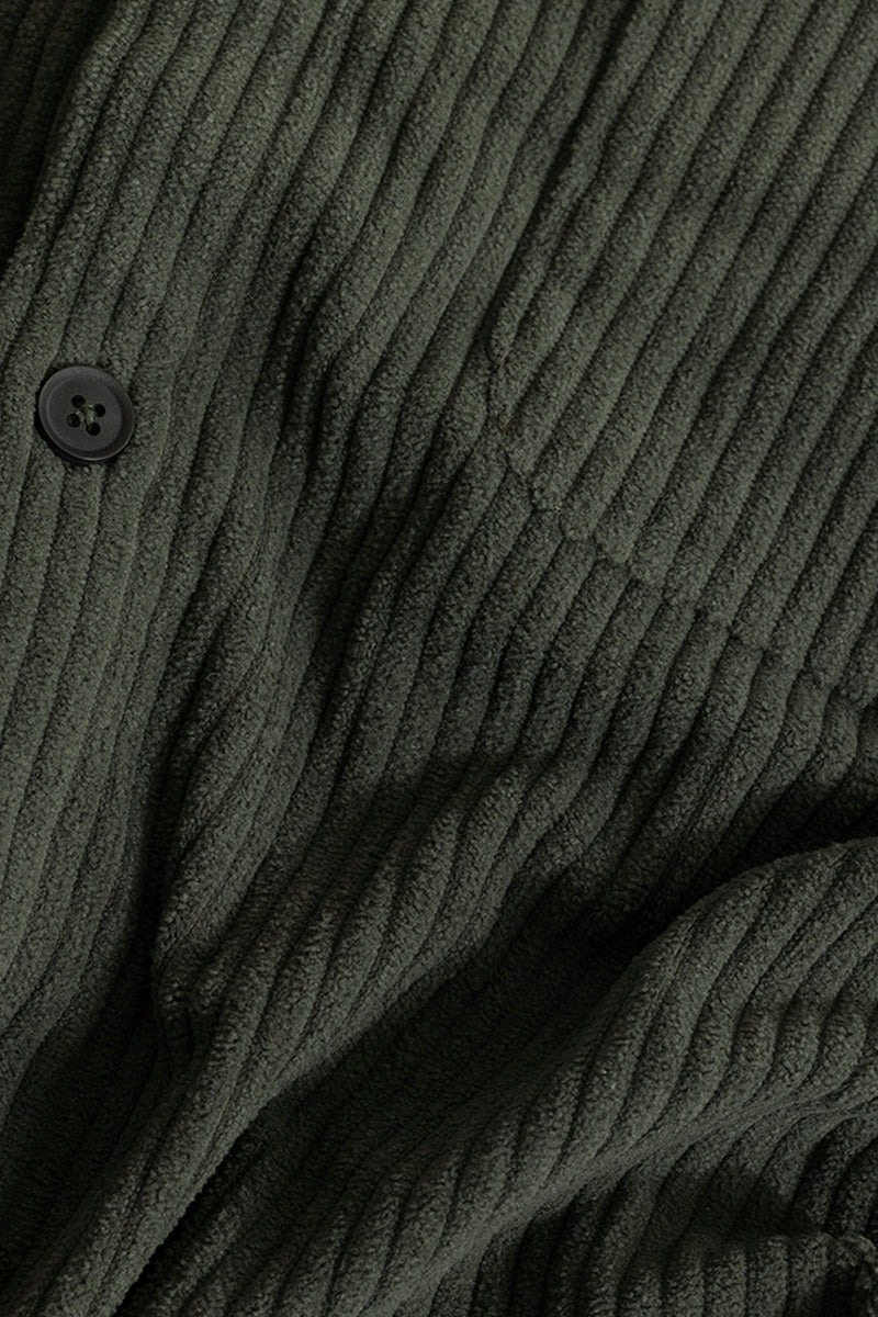 SNITCH Cozy Cord Olive Shirt - view 9