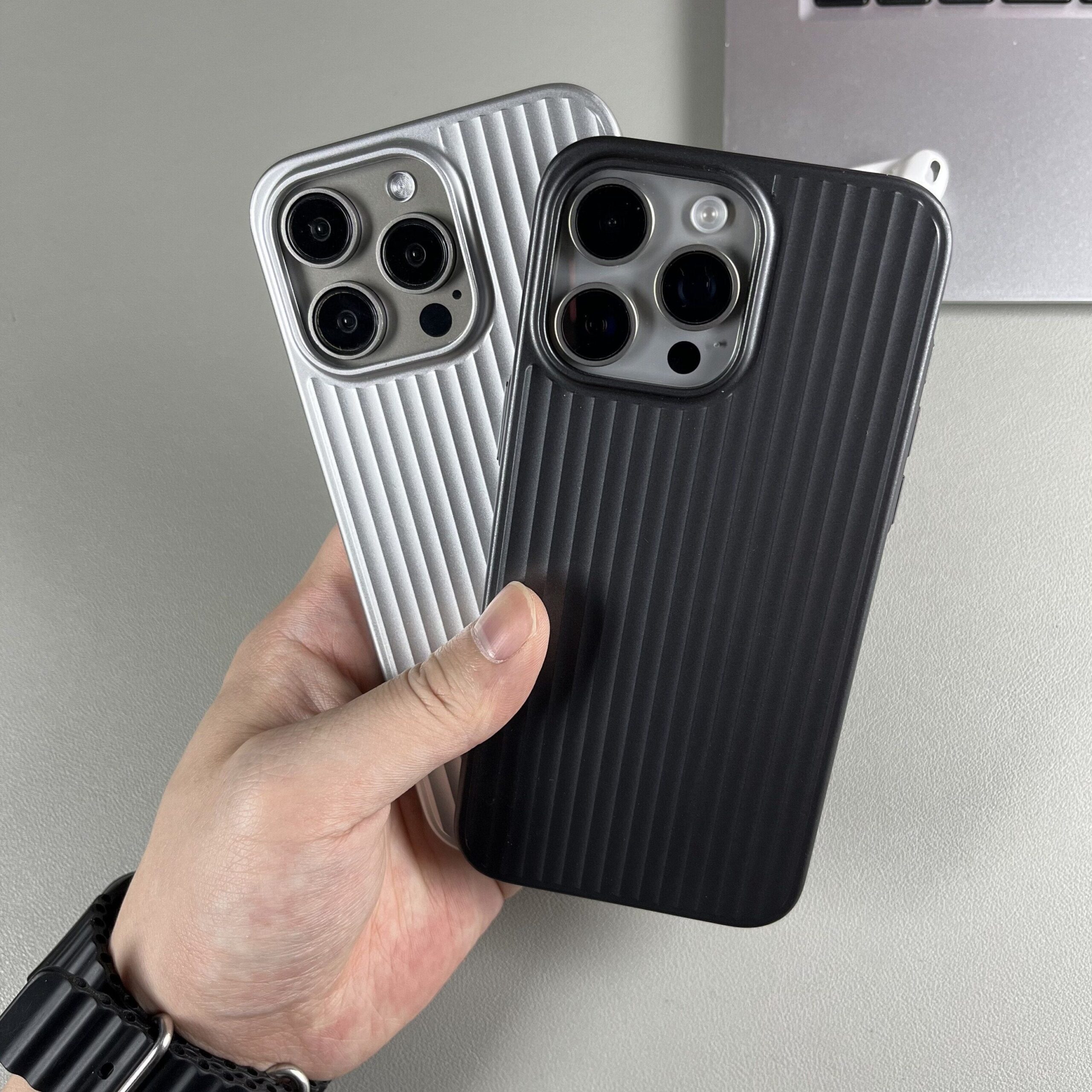 Million Cases Corrugated Pattern Matte Plating Case - iPhone - view 12