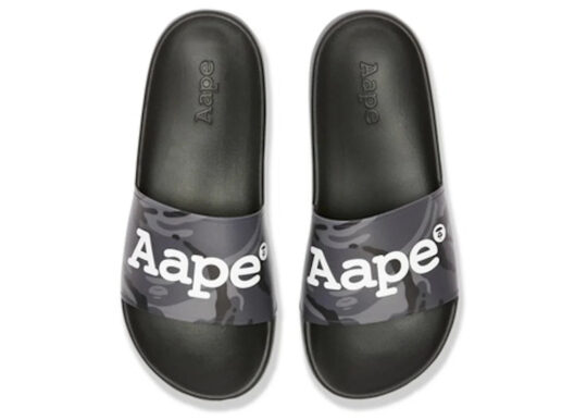 BAPE AAPE Slider Black