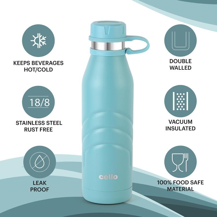 Cello Duro Crown Flask, Vacusteel Water Bottle - view 15
