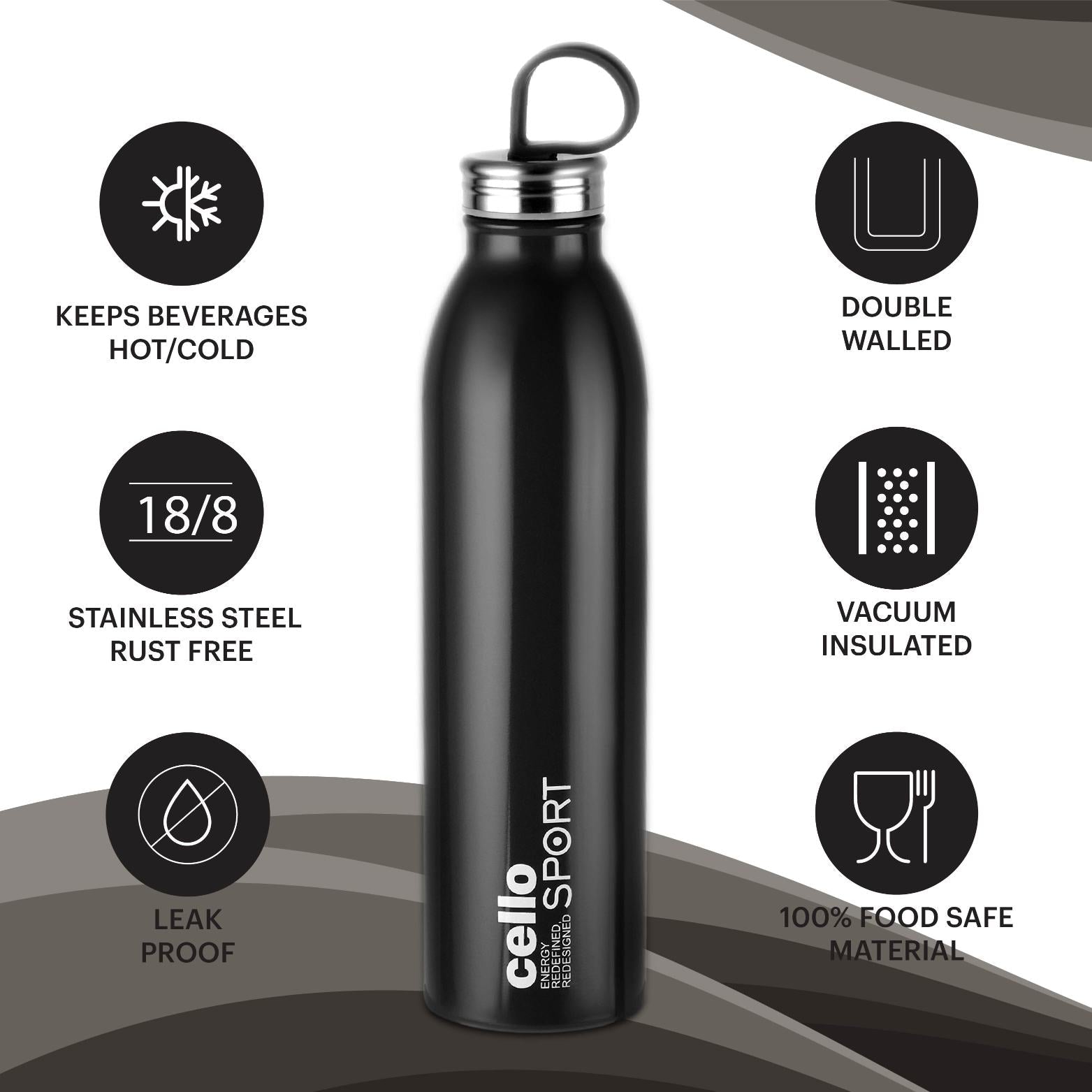 Cello Nios Flask, Vacusteel Water Bottle - view 20
