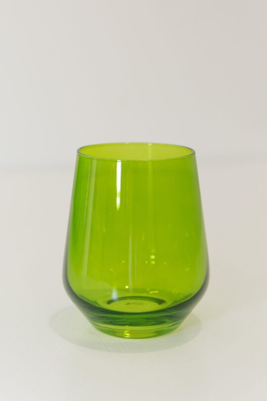 Estelle Colored Glass Estelle Colored Wine Stemless - Set of 2 {Forest Green}