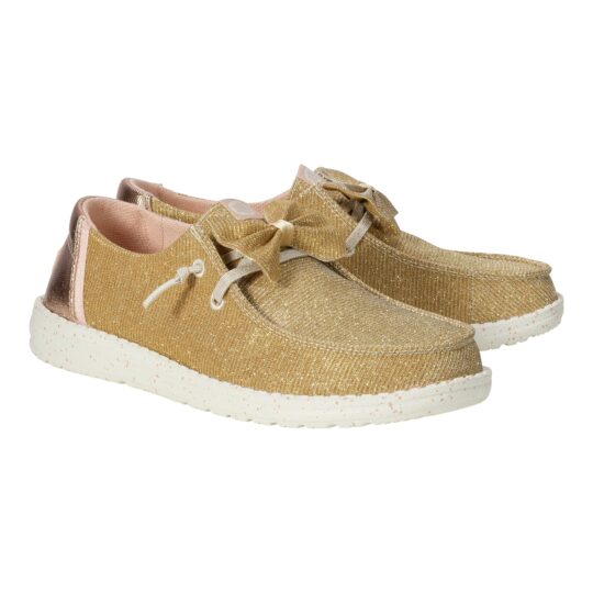 HEYDUDE shoes Wendy Sparkle Bow - Rose Gold – Women's - view 2