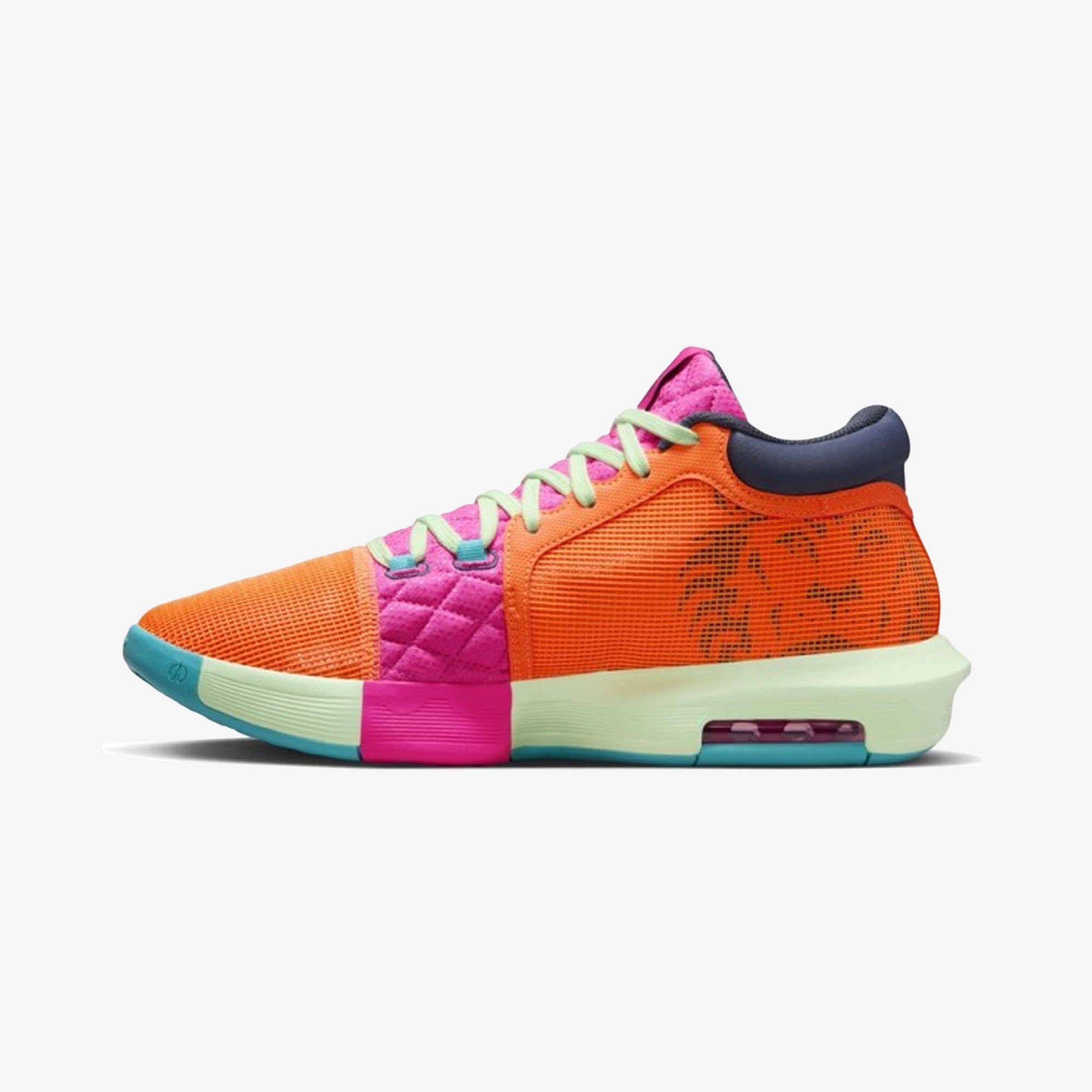 Nike | LEBRON WITNESS 8 EP { TOTAL ORANGE/THUNDER BLUE-LASER FUCHSIA - view 3