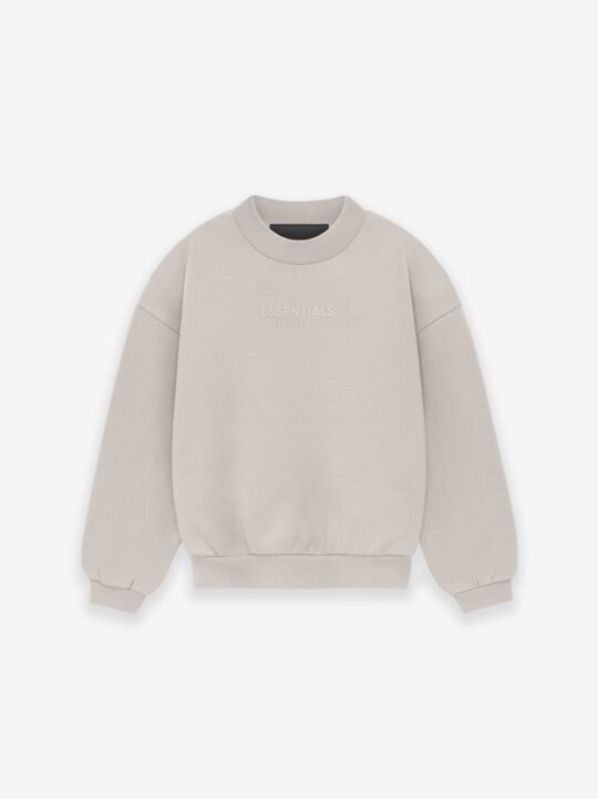 Kids crewneck – Kids Essentials Crewneck – Silver Cloud