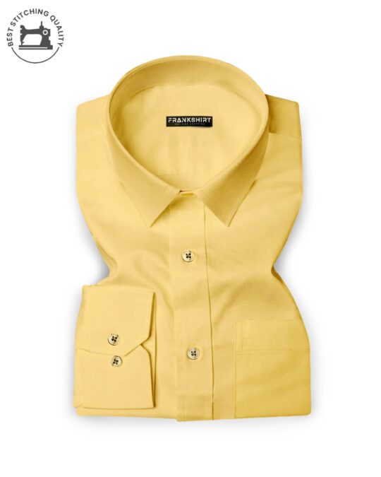 BlackTree Yellow I Formal Shirt I Regular Fit I 100% Cotton Shirt