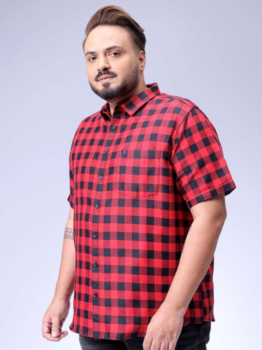 Hardsoda Men's Plus Size Checked Casual Shirt - view 2