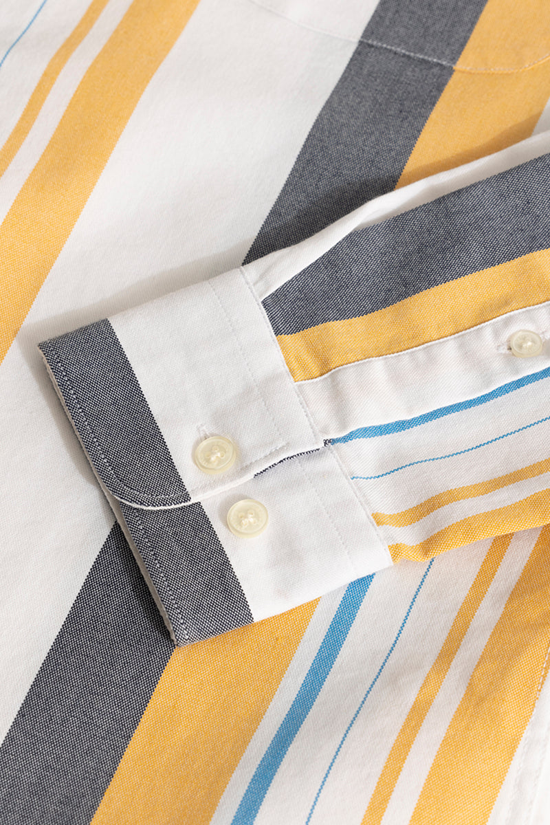 SNITCH Retro Stripe Yellow Shirt - view 9