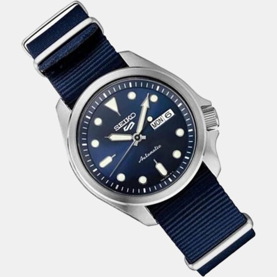 Seiko 5 Sports Men Automatic Blue Dial Analog Nylon Watch SRPE63K1 - view 2