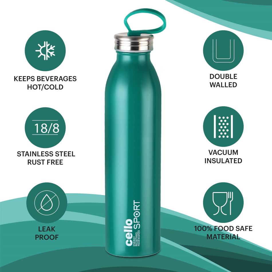 Cello Nios Flask, Vacusteel Water Bottle - view 18