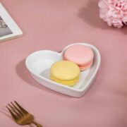 Nestasia Riona Heart Ceramic Small Dish White