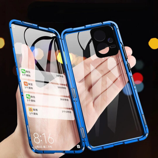Million Cases 360° Metal Magnetic Double Side Glass Case - Xiaomi