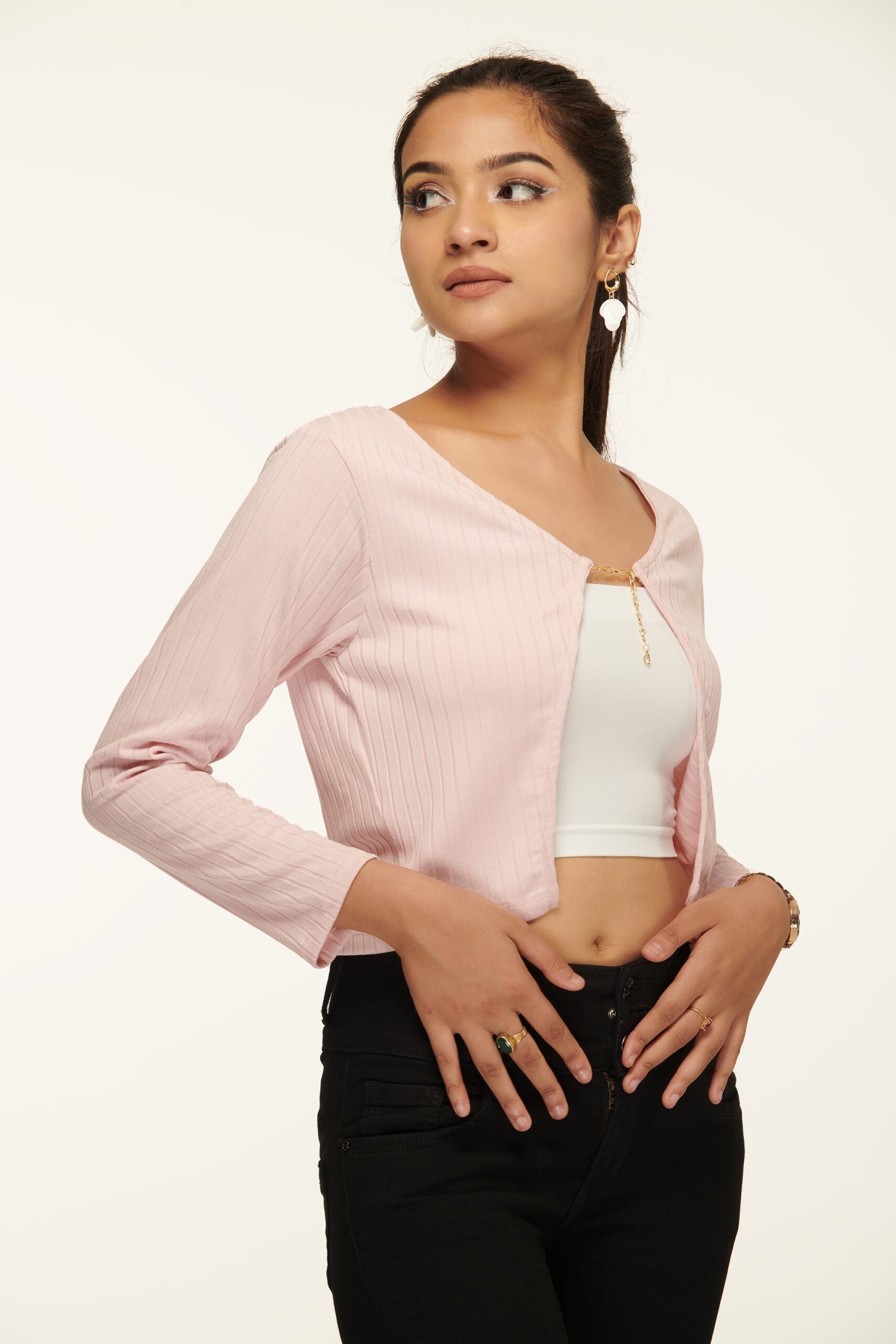 VSCO Front Open Shrug Top - view 4
