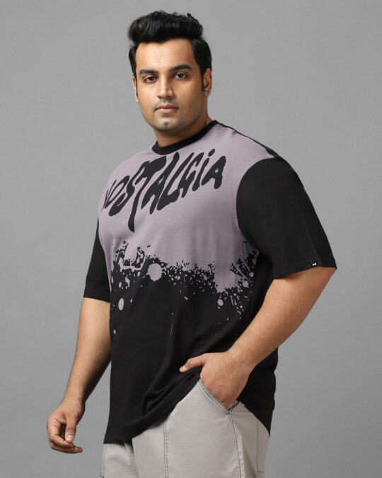 BlackTree Graphic Printed Oversized Plus Size T-shirt