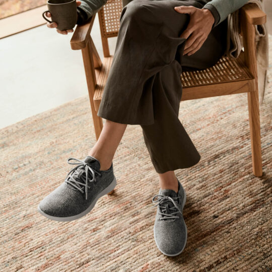 Allbirds Men's Wool Runners - Natural Black (Black Sole) - view 2