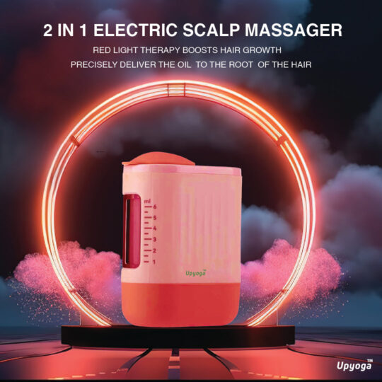 Scalp massager hair – Cash on Delivery Available Upyogaa Red Light Therapy Electric Scalp Massager & Hair Oil Applicator | 1 Year Warranty