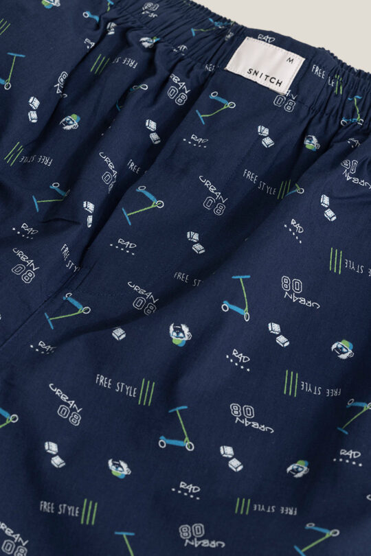 SNITCH Urban Print Navy Pyjama - view 2