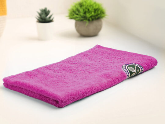 Spaces India Wimbledon 2023 Hand Towel - 100% Cotton - Rose - By Spaces