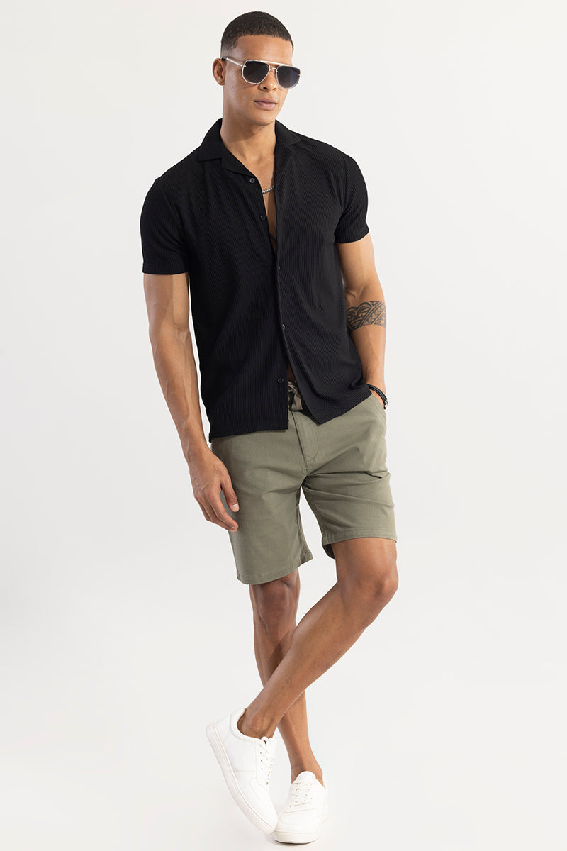 SNITCH Parallel Rib Black Shirt - view 3