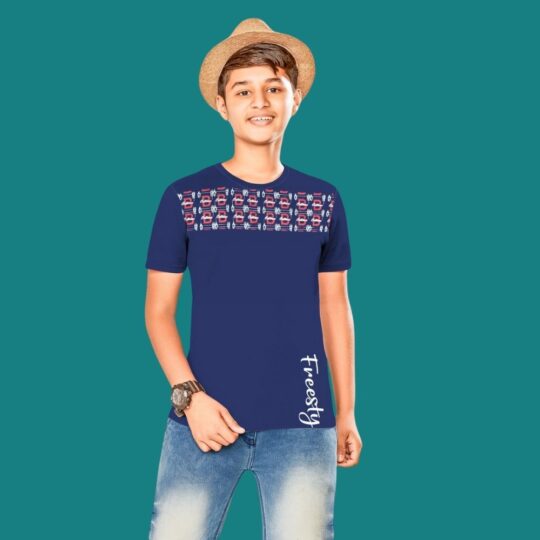 BlackTree (THHOR Series) ROUND NECK Navy Blue TEES FOR KIDS