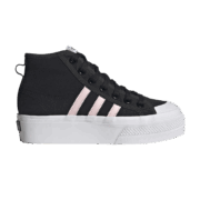 adidas Nizza Platform Mid Core Black Clear Pink Cloud White (GS)