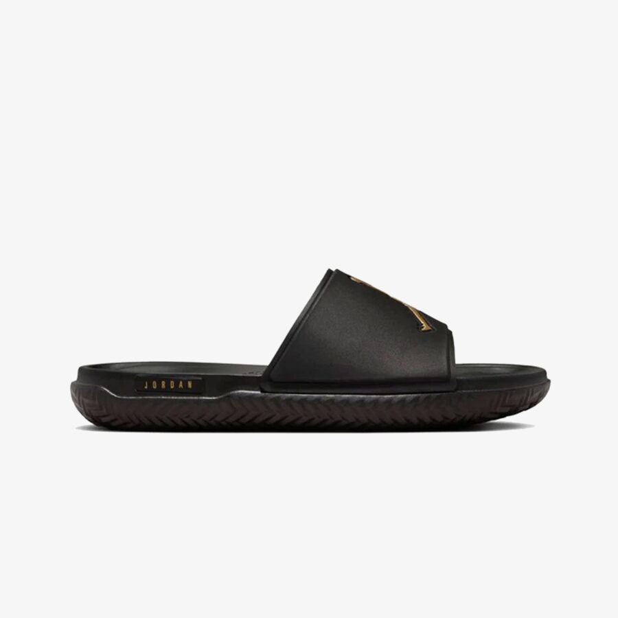 Jordan | Jumpman Slides { Black/metallic Gold
