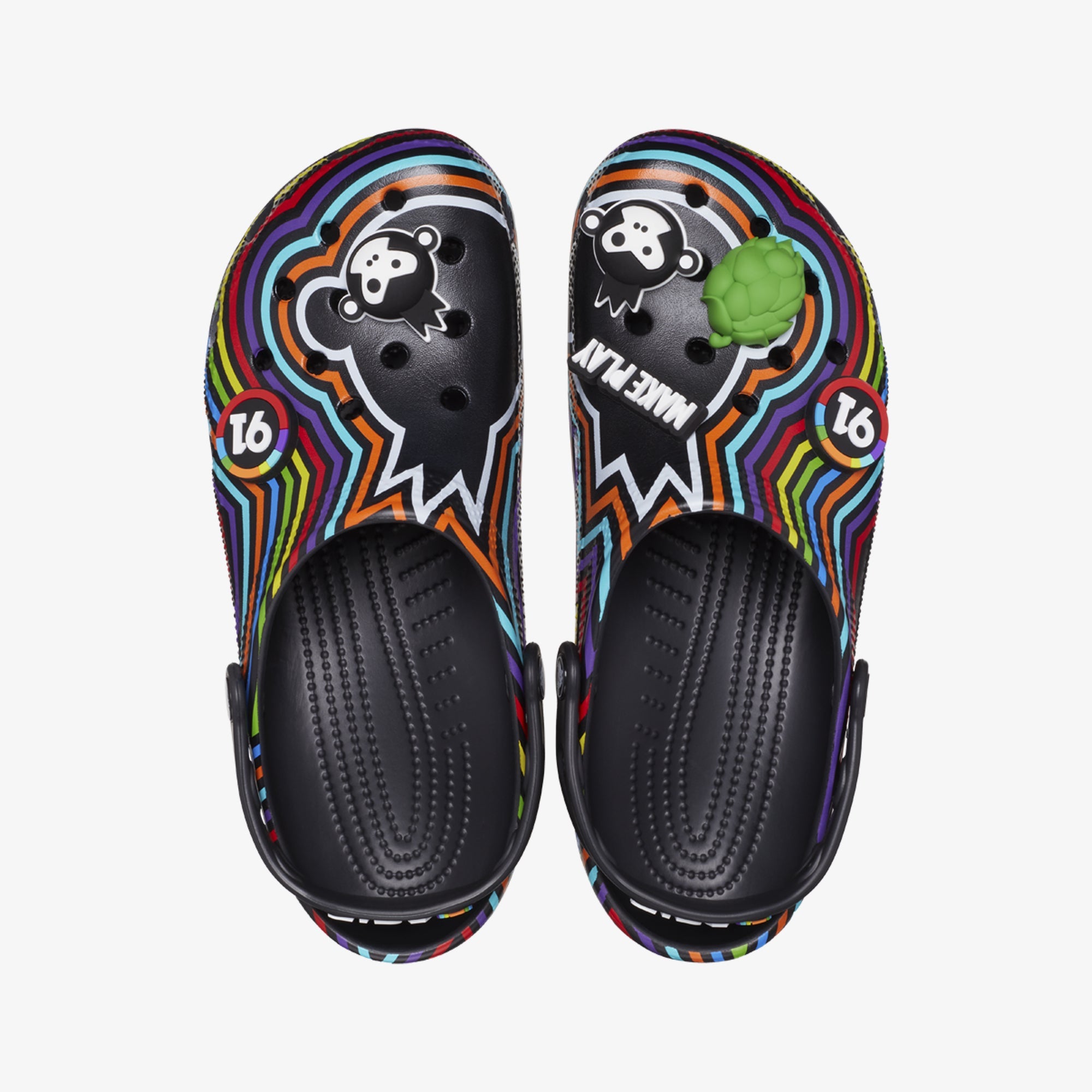 Crocs | BIRA 91 X CROCS CLASSIC CLOG BLK/MLTI { BLACK/MULTI - view 4