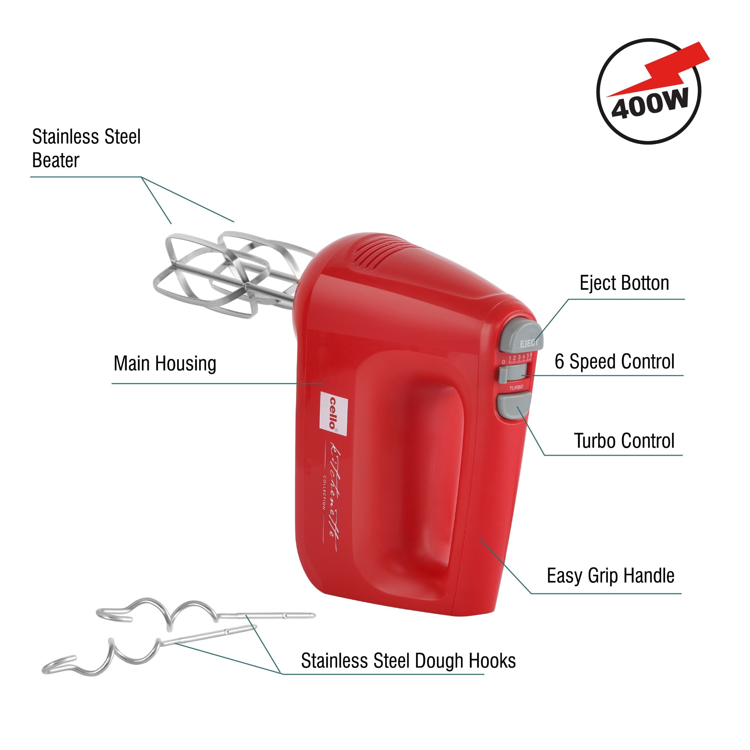 Cello Supreme Hand Beater, 400W - view 5