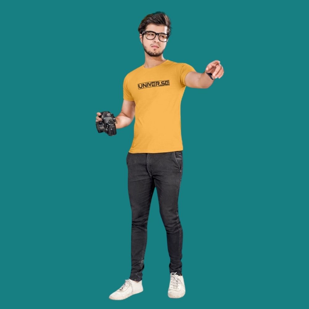 BlackTree(THHOR Series) ROUND NECK YELLOW TEES