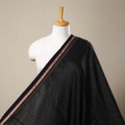 SOUTH KARGHA Black - Karnataka Weave Cotton Khun Fabric 10