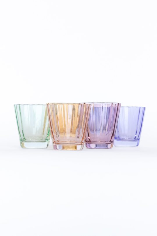 Estelle Colored Glass Estelle Colored Sunday Low Balls - Set of 6 {Pastel Mixed Set} - view 2