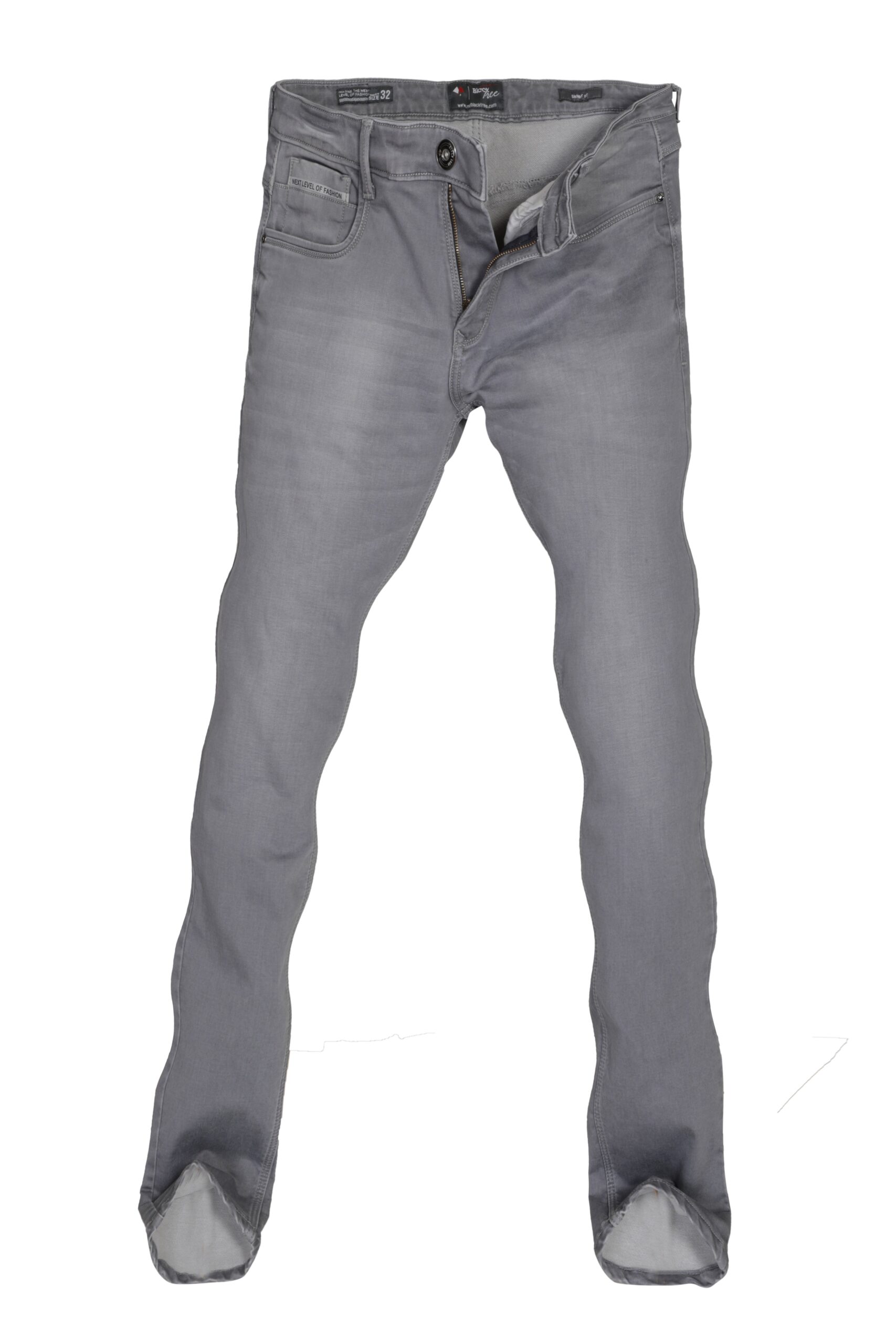 BLACK TREE MEN'S SKINNY FIT GREY STREET STYLE JEANS BT0015..