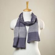 BATIK BY MD. SHARIFF Blue - Hand Batik Printed Cotton Stole 02