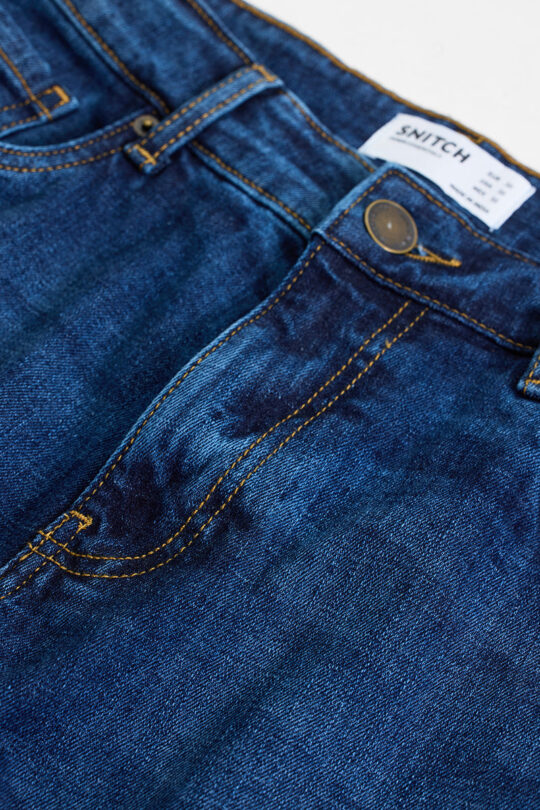 SNITCH Dark Blue Regular Fit Jeans - view 2