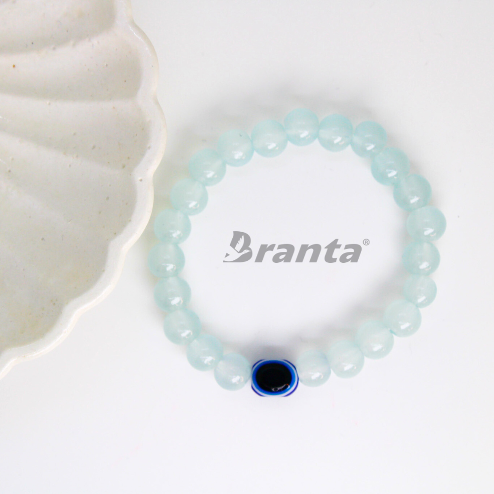 brantashop Evil Eye Aquamarine Wish Bracelet For Women - view 2