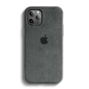 KShop iPhone 14 Pro Max Alcantara Case - Charcoal Black
