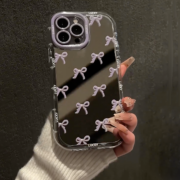 Peeperly Stylish Bow Adorned Mirror Case – No Color