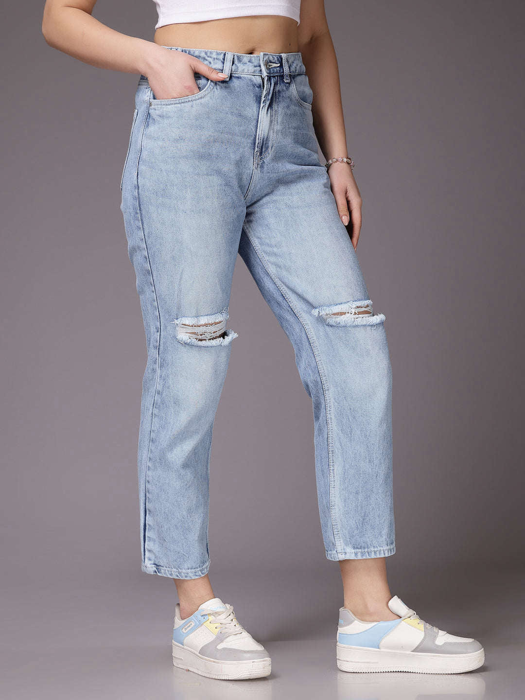 Freehand By The Indian Garage Co Women Straight Fit Jeans - view 5