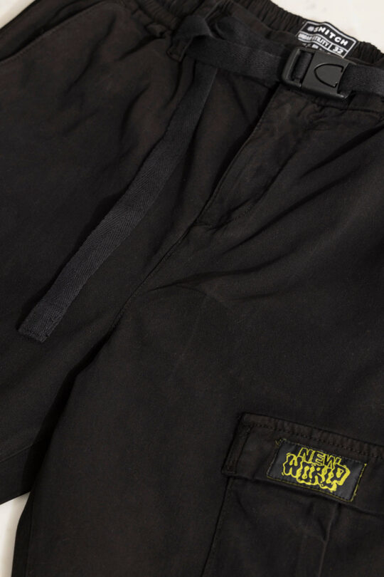 BlackTree Hexa-Pocket Black Cargo Pant - view 2