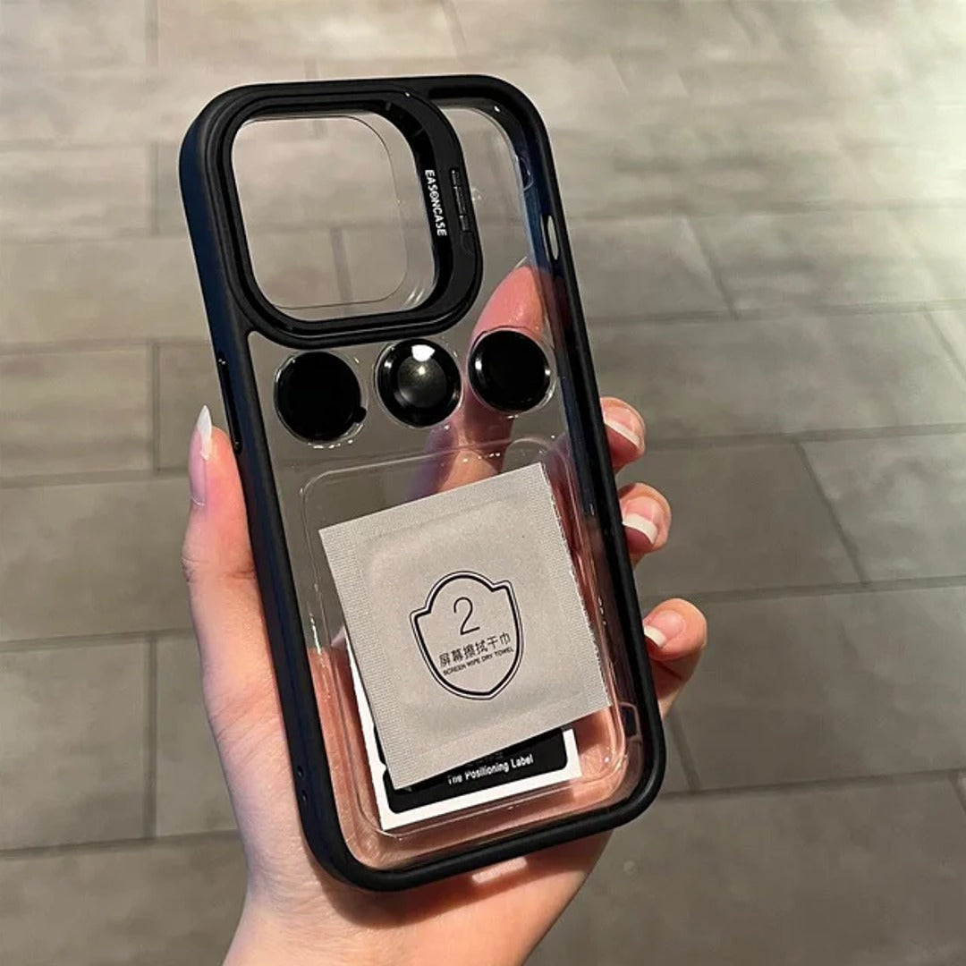 Million Cases iPhone 15 Series Luxury Camera Lens Flip Bracket Case - view 10