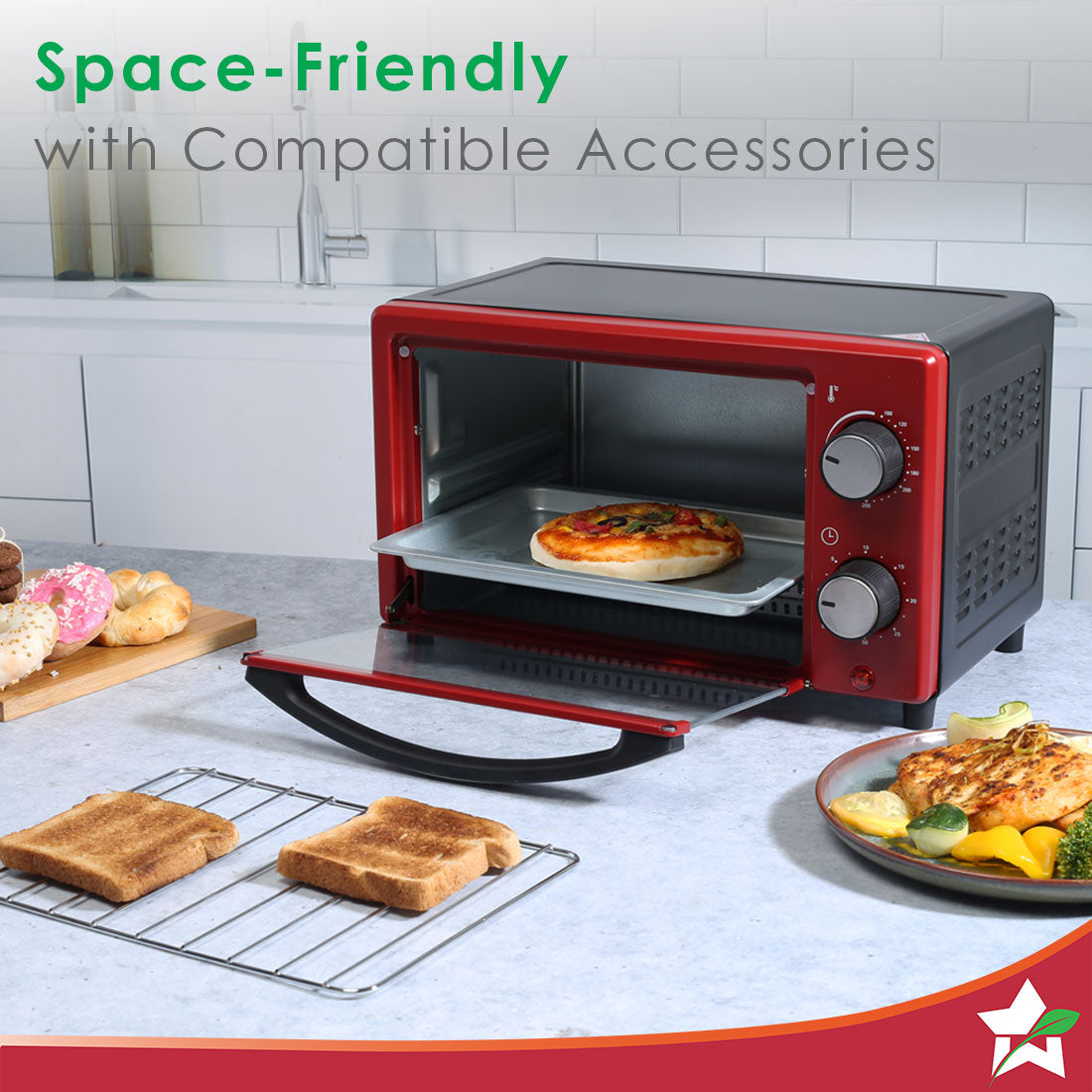 Wonderchef Renewed Oven Toaster Griller (OTG) Crimson Edge - 9 Litres - view 5