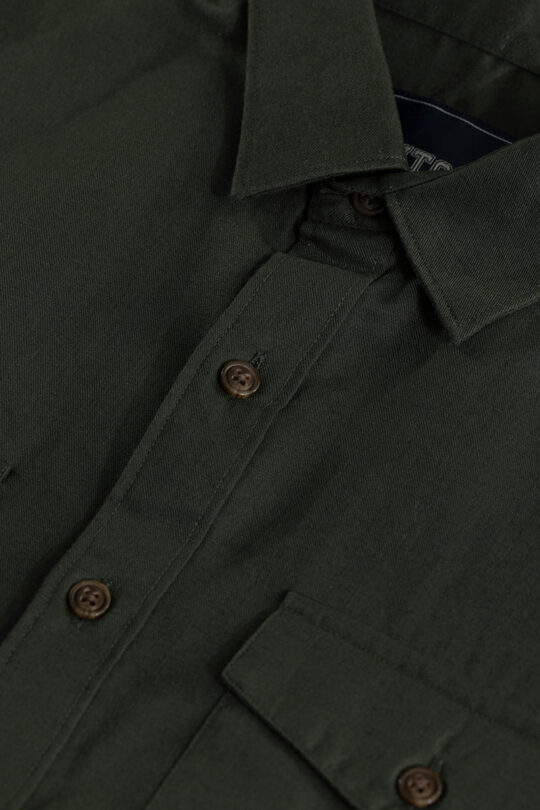 SNITCH Kameron Olive Shirt - view 2