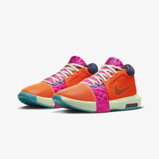 Nike | LEBRON WITNESS 8 EP { TOTAL ORANGE/THUNDER BLUE-LASER FUCHSIA - view 2