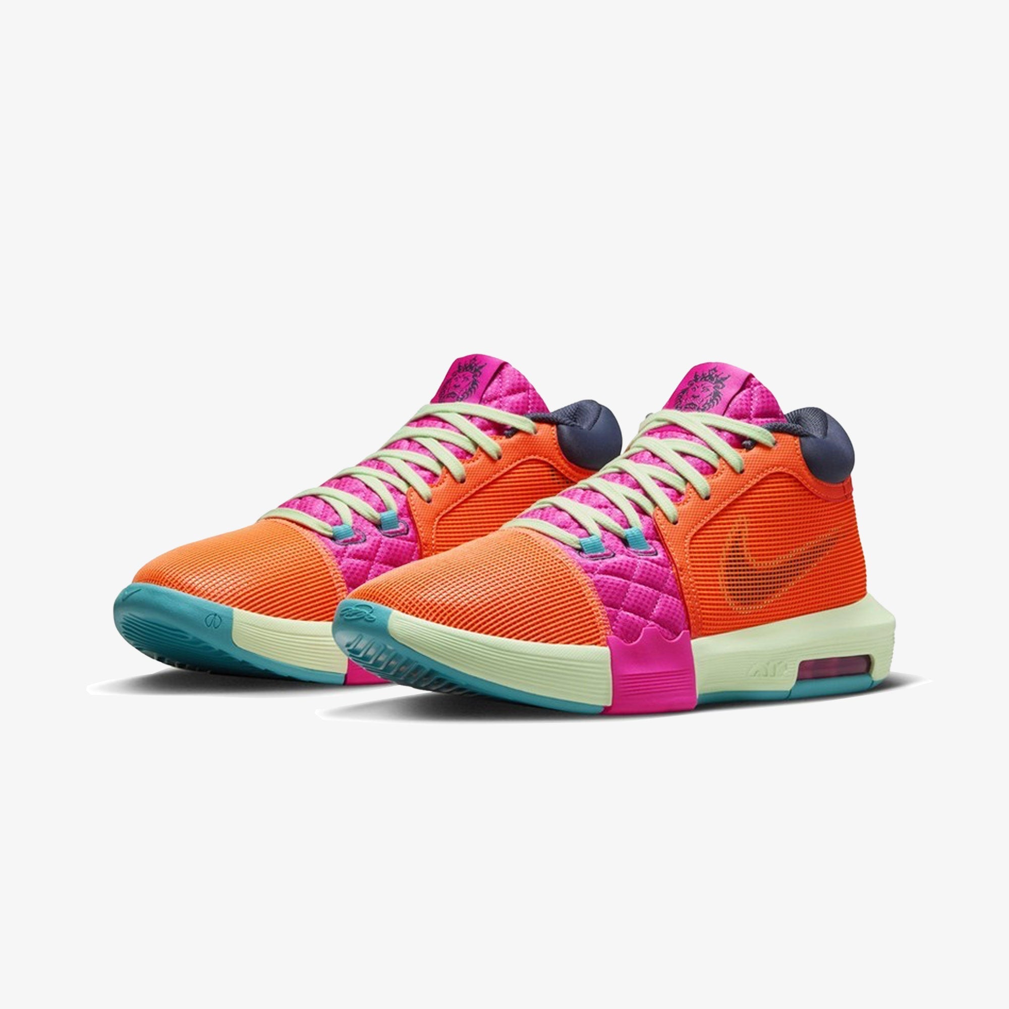 Nike | LEBRON WITNESS 8 EP { TOTAL ORANGE/THUNDER BLUE-LASER FUCHSIA - view 2