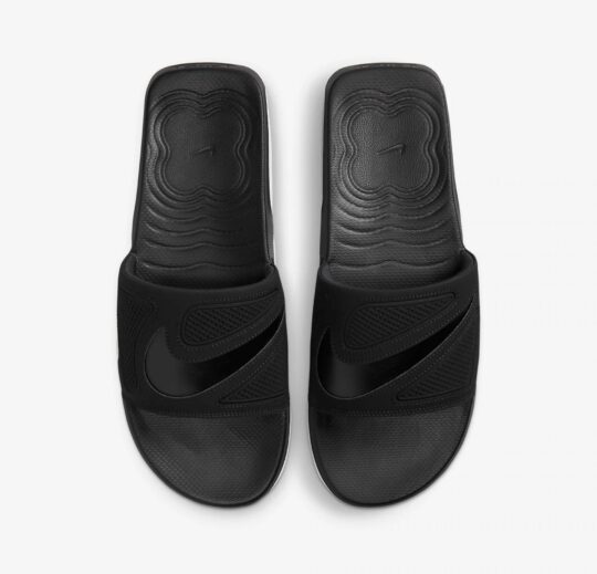 Nike | AIR MAX CIRRO SLIDE { BLACK METALLIC SILVER - view 2