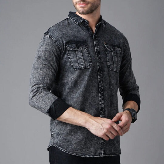 BlackTree Premium RFD Cotton Shirt For Man (Black) - view 2