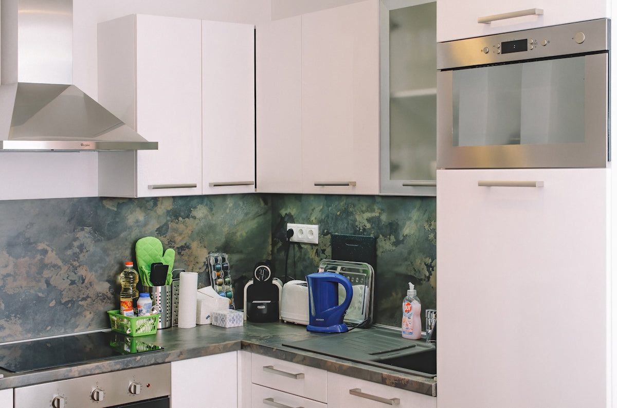 Space with smart kitchen – Brass Glass Elegance: Transform Your Space with Smart Kitchen Innovation Featuring Modular Accessories and Induction Cooktop Advantages